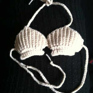 Crochet Mermaid Sea Shell Bra Pick Size