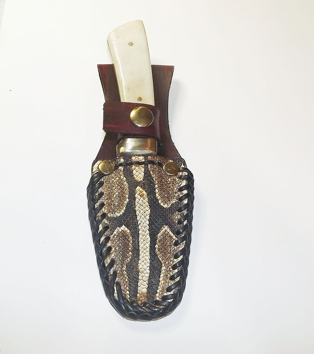 Ball Python Snakeskin Sheath With Knife Etsy
