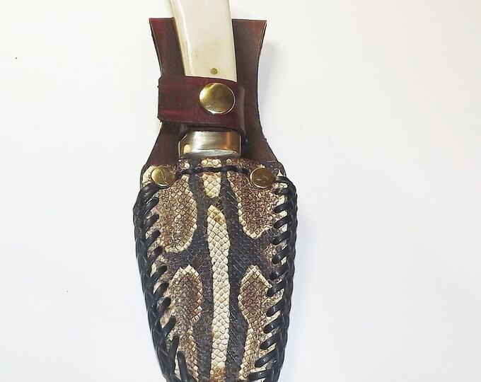 Ball Python Snakeskin Sheath With Knife - Etsy