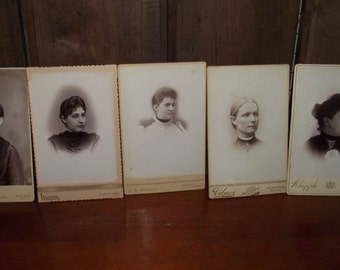 Antique Cabinet Card Photos of Women