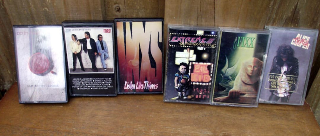 1980s Rock and Roll Cassette Collection - Etsy