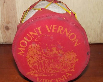 Mount Vernon Virginia Souvenir Drum 1950s