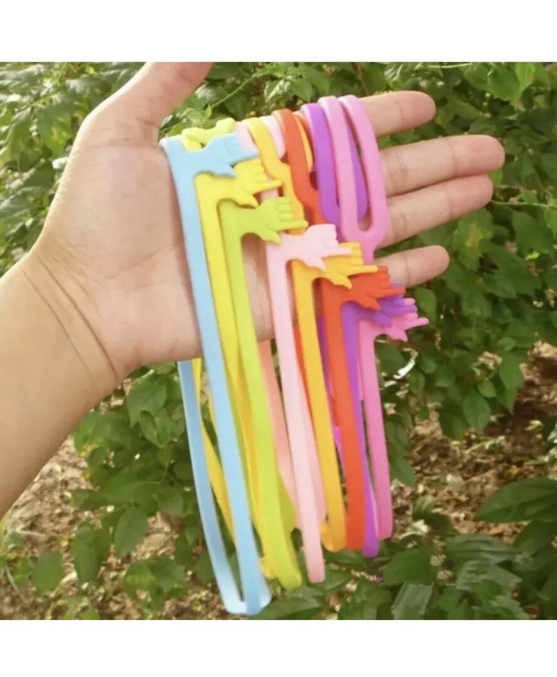 Finger Pointing Bookmark Elastic Silicone Stationery Books