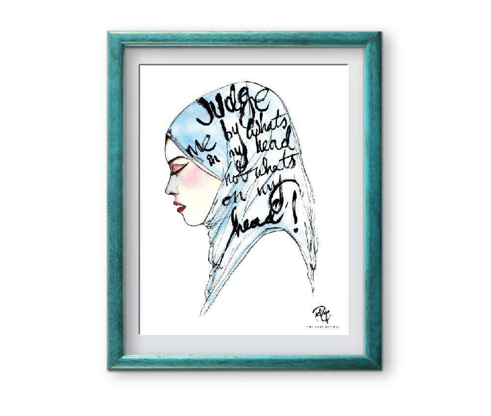 Judge me by whats in my head not what's on my head A4 Art Etsy