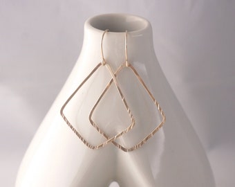 Gold Geometric Shape Dangle Earrings, Silver Geometric Dangle Earrings