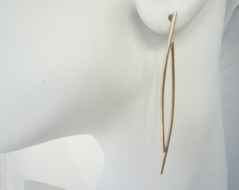 Gold Filled Statement Earrings: Modern Minimalist Dangles
