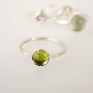 Silver Stackable Gemstone Ring, Gemstone Stacking Ring, Minimalist Style Stackable Ring, 14K Gold Stacking Ring