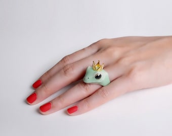 Frog Prince Ring, Frog ring, Original.