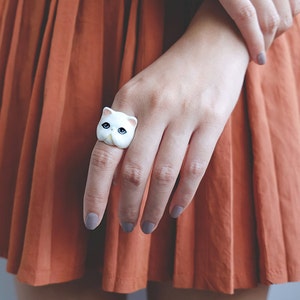 Jumpee , Anillo de gato persa blanco imagen 1