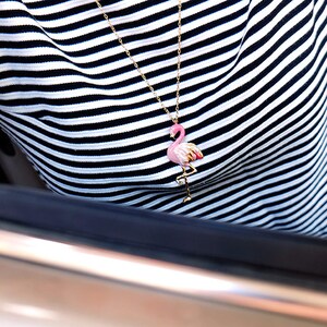 Flamingo Pendent Necklace image 1