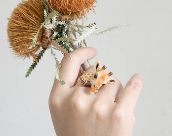 Gina, Giraffe Ring. Safarica Collectie.