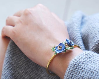 Anémona Brazalete Violeta , Anillo Flor , Flor Anémona