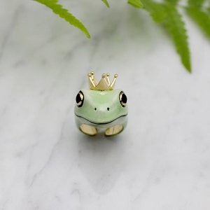 Frog Prince Ring, Frog ring, Original. image 4