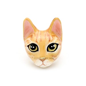 Chompoo Cat Ring , Orange cat. image 2