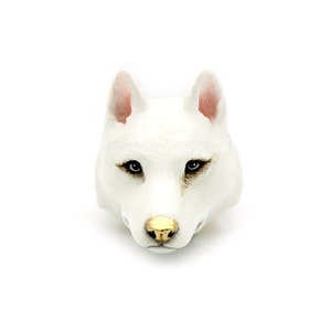 Snow , White Husky , White Wolf Ring image 3