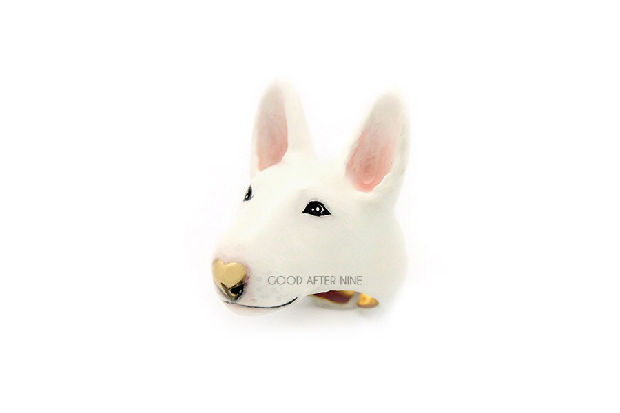 Bubu English Bull Terrier Ring Etsy
