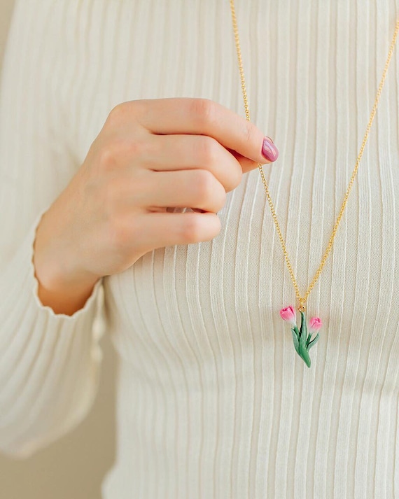 Tulip necklace on sale
