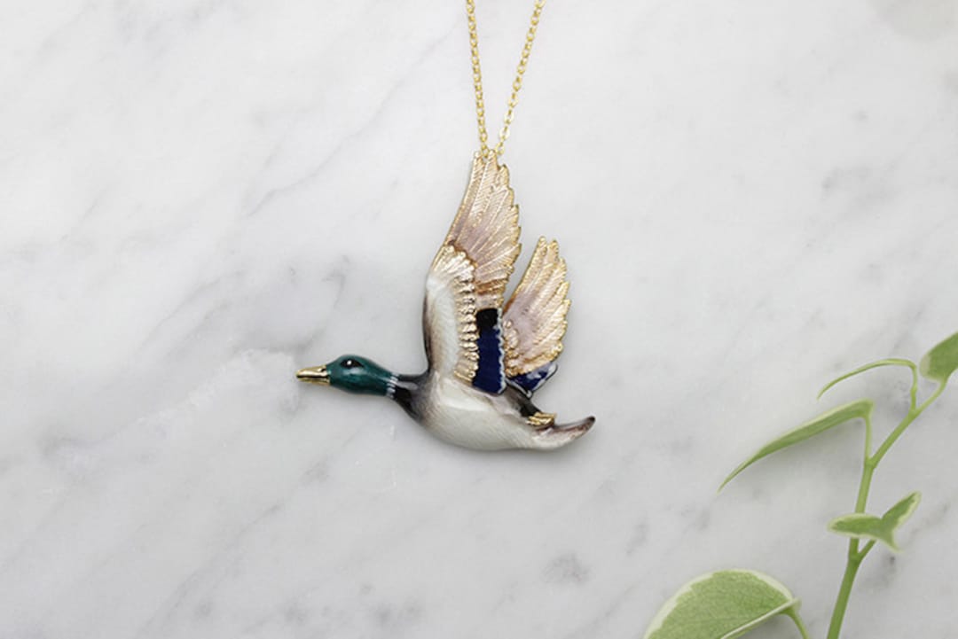 【HUMAN MADE】 ANIMAL NECKLACE : DUCK GREEN Human Made NIGO Duck animal logo charm necklace Brand New