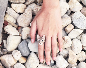 Mok Cat Ring , Brown cat.