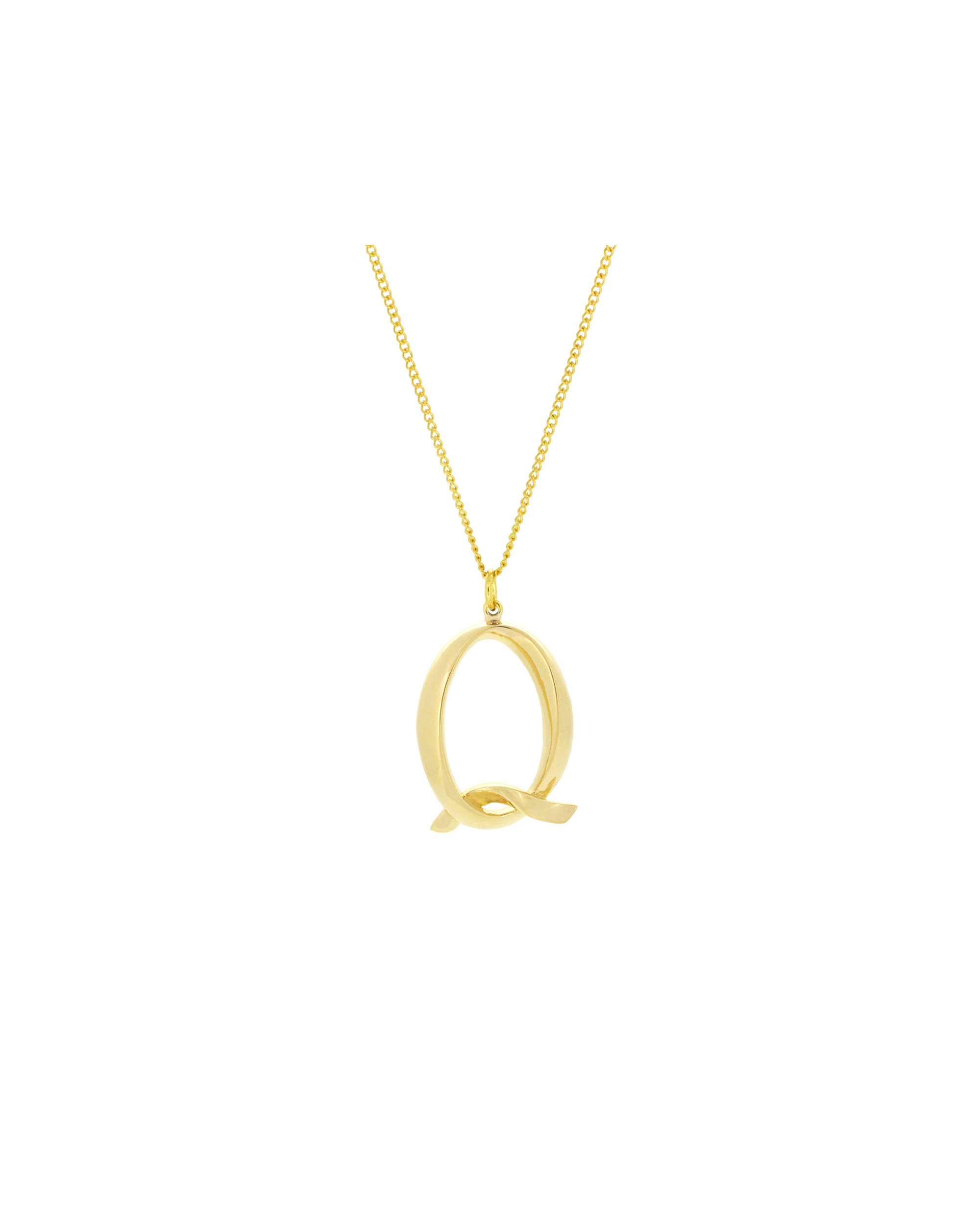 Alphabet Q Necklace Chain Necklace With 