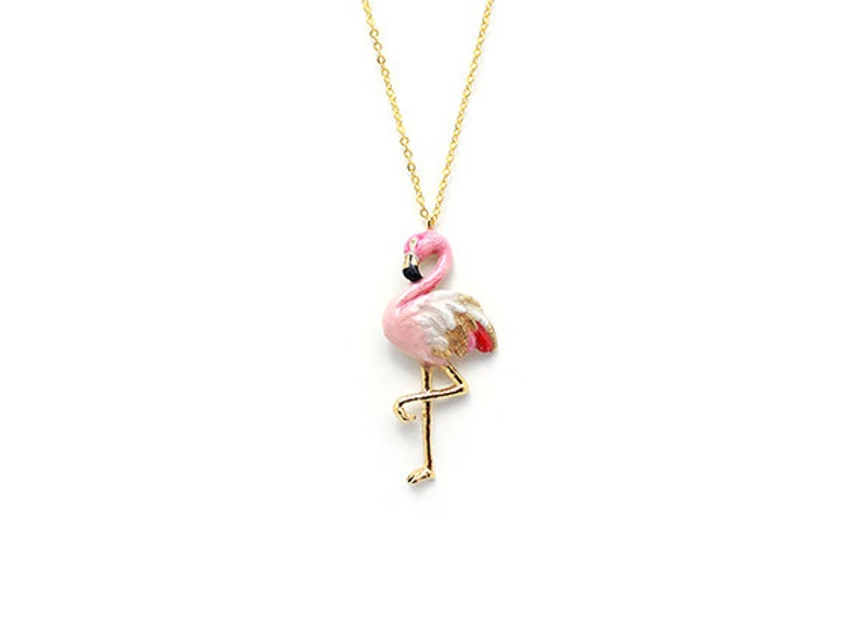 Flamingo Pendent Necklace image 5