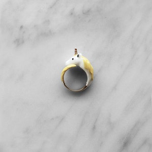 Unicorn Ring Yellow, Original Design.