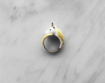 Unicorn Ring Yellow, Original Design.