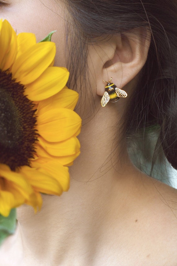 Bumblebee Earrings. Etsy Australia