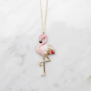 Flamingo Pendent Necklace image 3