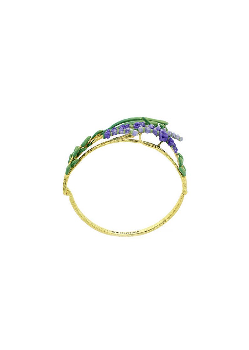 Lavender Bangle , Flower bangle Delicates details , Handpainted GOODAFTERNINE image 7