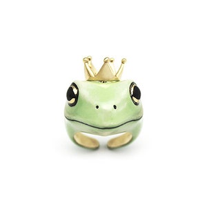 Frog Prince Ring, Frog ring, Original. image 6