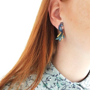 Beautiful Peacock Earrings
