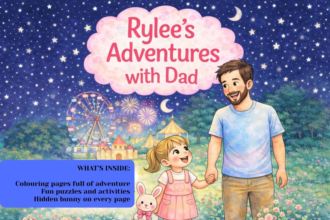 Rylee’s Adventures With Dad Coloring & Activity Book | Printable Kids ...