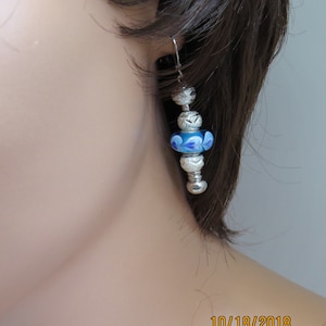 Bracelet made from European Glass and crystal encrusted beads