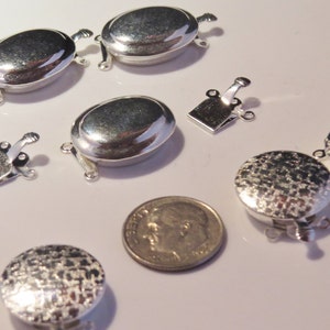 Nickel Silber Ton Halskette oder Armband Verschlüsse für Schmuck.