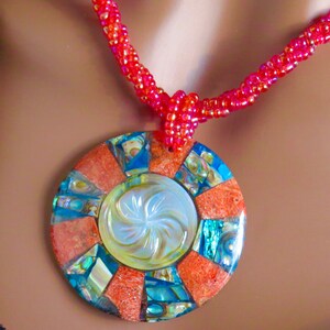 Sea Shell and Seed Bead Necklace