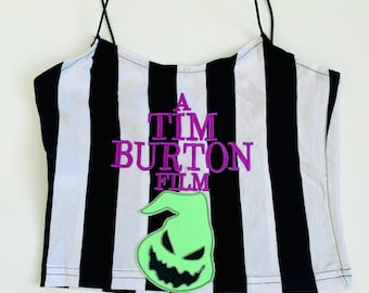 Custom Tim Burton Crop Tops
