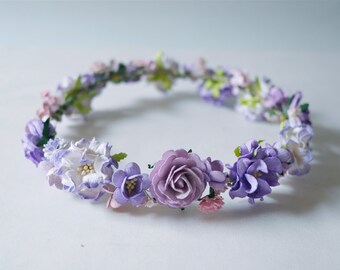 paper flower crown etsy paper flower headbands