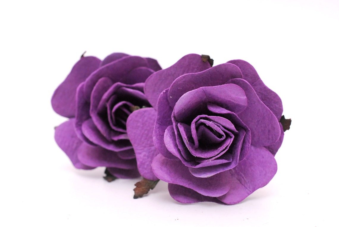 Paper Flower Wedding Accessories Ready to Use Mini Roses Etsy