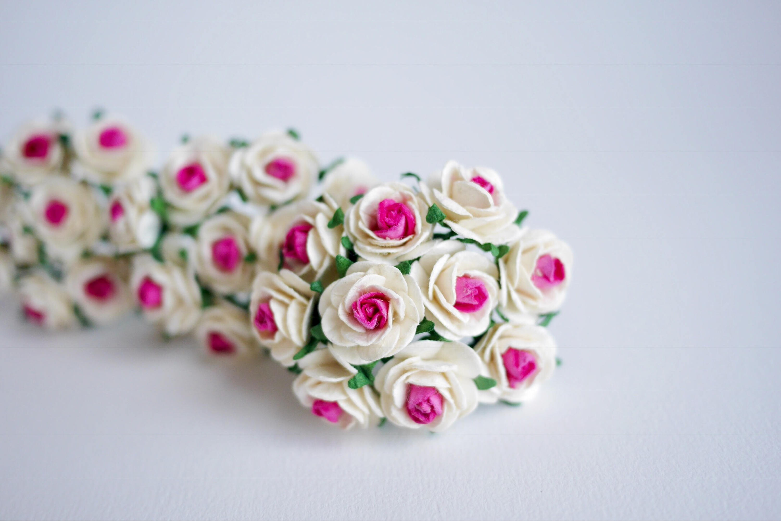 ON SALEPaper Flower 50 pieces mini rose size 2 cm. 2tone: | Etsy