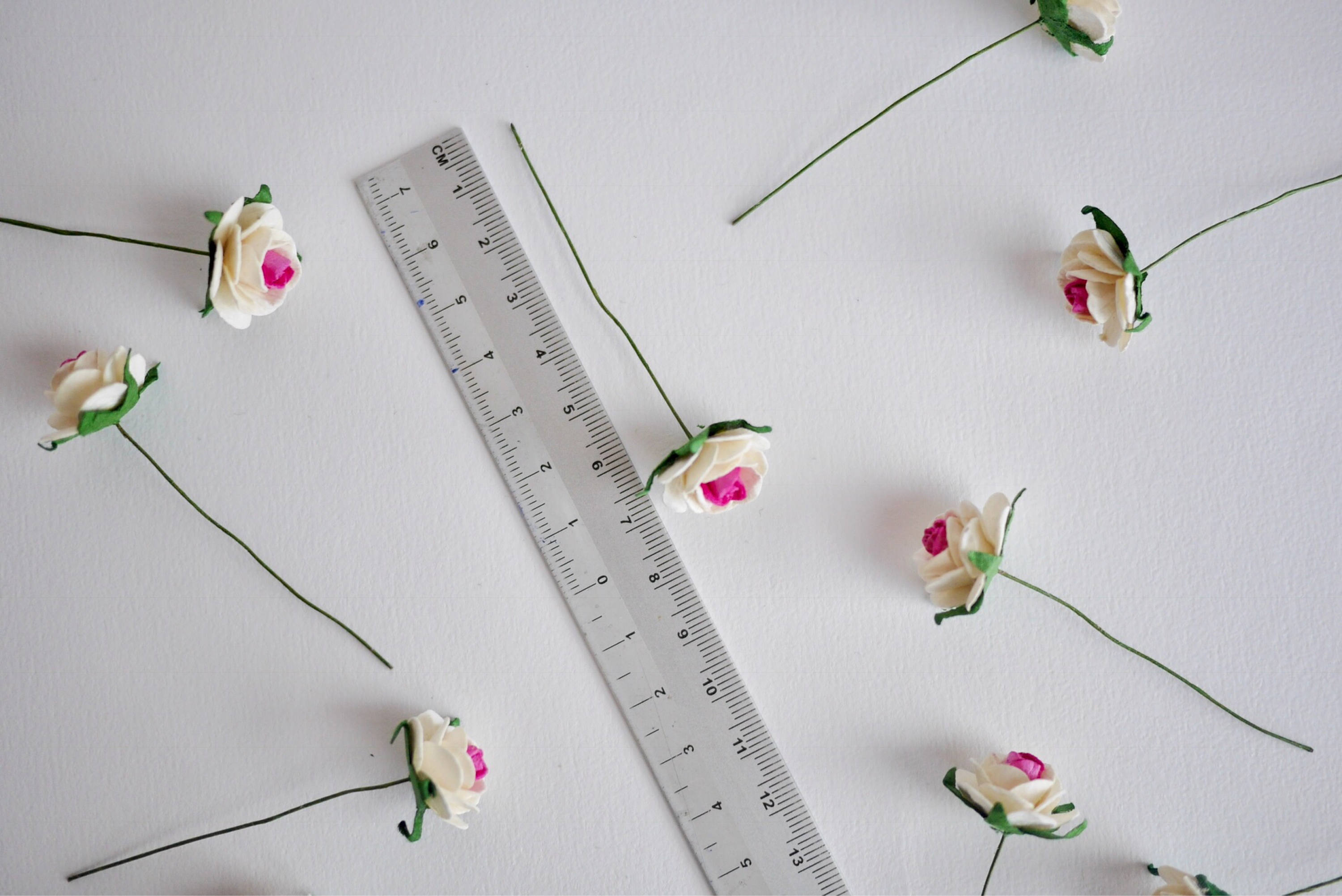 ON SALEPaper Flower 50 pieces mini rose size 2 cm. 2tone: | Etsy