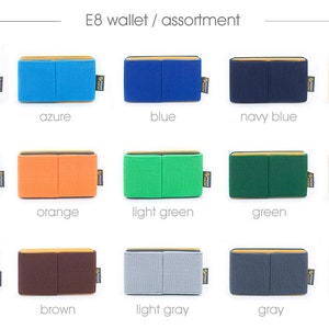 Card wallet for women, credit card wallet, women's elastic wallet, slim and minimalist wallet, modern design wallet, E8 wallet, image 5