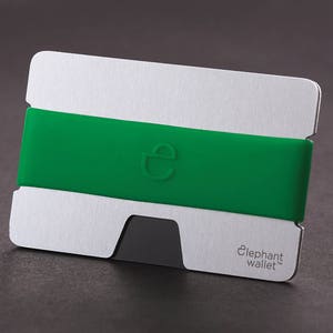 Carpeta del diseño por Elephantwallet, RFID proteger carpeta de aluminio, cartera de diseño moderno, de los hombres, cartera de N,