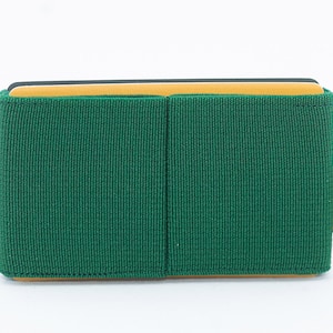 Cartera elástica para mujer, titular de tarjeta de crédito, cartera para hombre y mujer, cartera delgada, cartera minimalista, cartera de diseño moderno, cartera E8