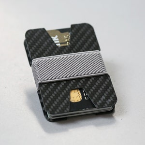 Fibra di carbonio, porta carte di credito, portafoglio uomo, portafoglio sottile, portafoglio minimalista, design moderno portafoglio, X portafoglio, elefante