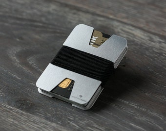 Minimalist wallet, aluminum wallet, aluminium wallet, slim wallet, modern wallet, design wallet, X wallet, Elephant Wallet