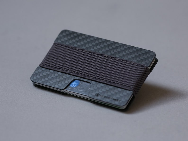 Carbon fiber wallet, credit card wallet, women and men wallet , minimalist slim, modern design NW 