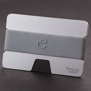 Portafoglio da uomo in metallo, porta carte di credito, portafoglio sottile, portafoglio sottile in alluminio, minimalista, moderno design portafoglio, N portafoglio
