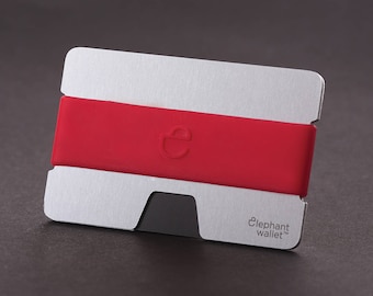Aluminium wallet, RFID protect, credit card wallet, men's wallet, aluminum wallet, modern design wallet, N wallet, Elephant Wallet