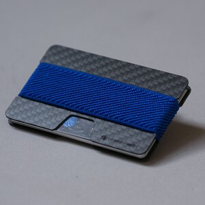Cartera tarjeta de crédito, cartera de fibra de carbono, cartera de mujer, cartera de hombre, cartera minimalista delgada y de diseño moderno, Elephant Wallet
